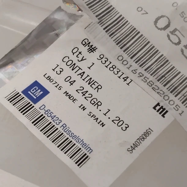 Genuine Vauxhall Tank, Header-Radiator | 93183141