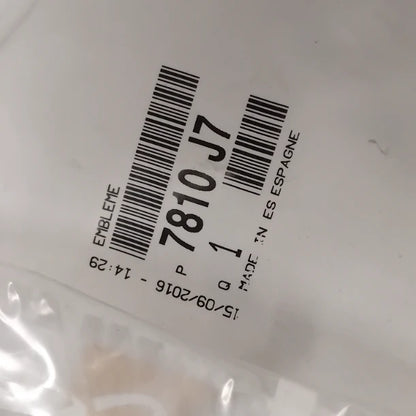 Genuine Peugeot Badge | 7810J7