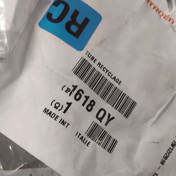 Genuine Peugeot Recycling Tube | 1618QY