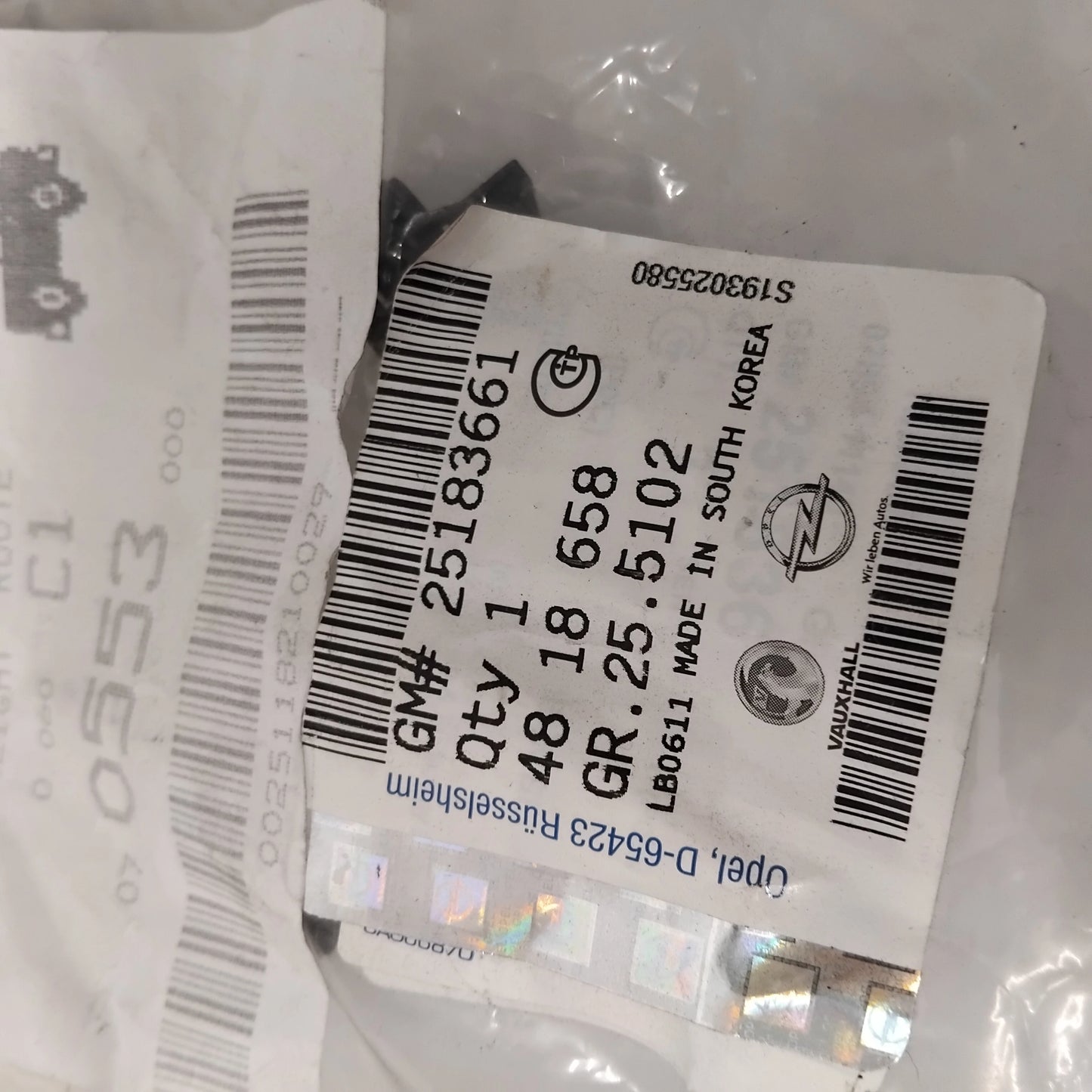 Genuine Vauxhall O:Sensor | 25183661