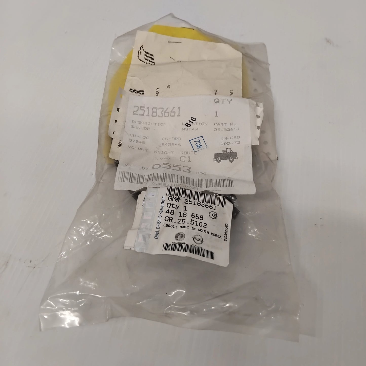 Genuine Vauxhall O:Sensor | 25183661