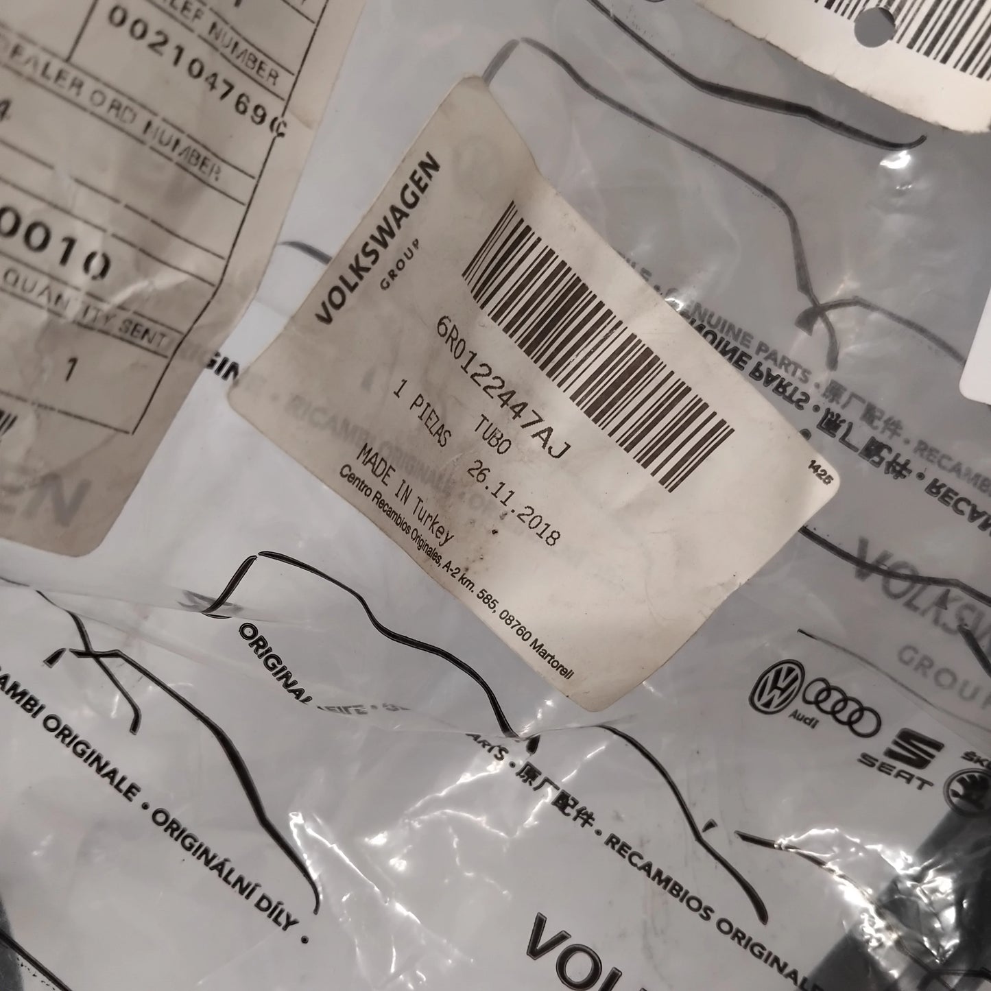 Genuine SEAT Hose | 6R0122447AJ