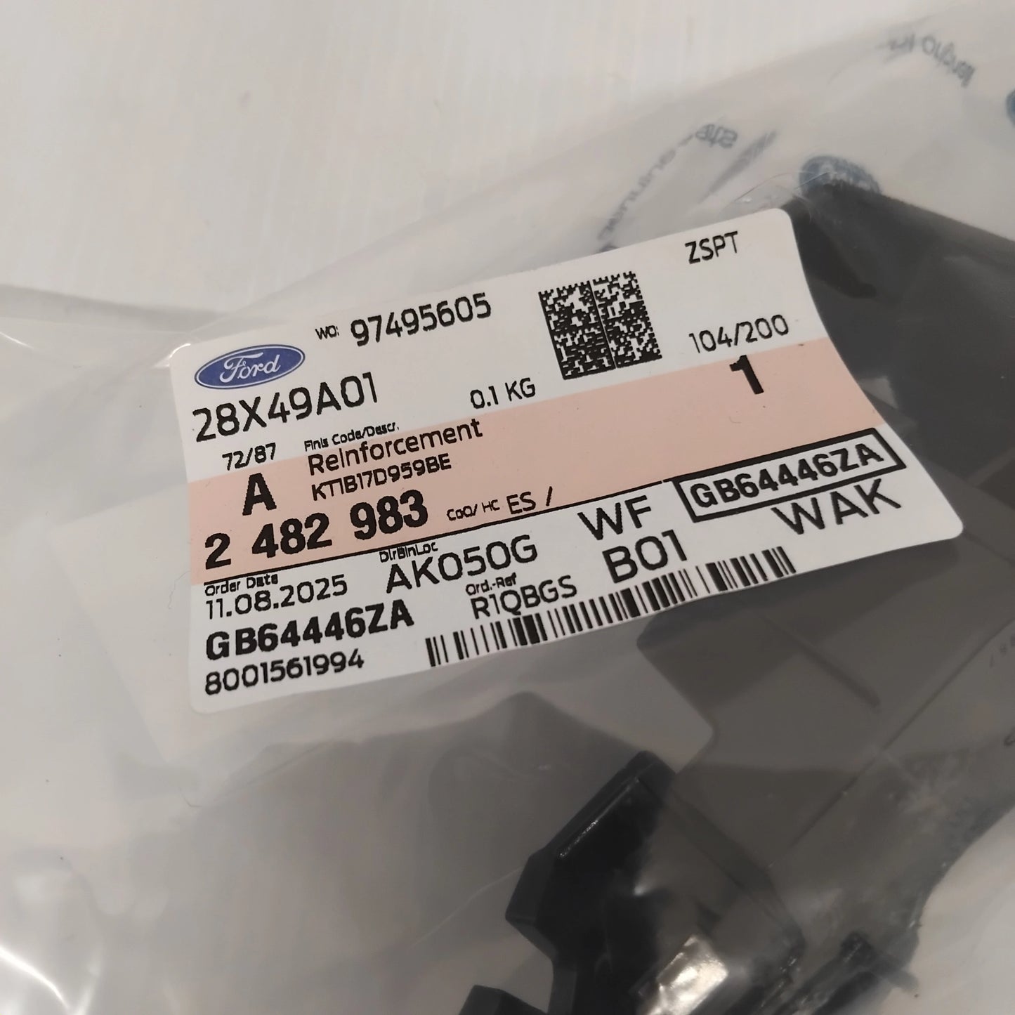 Genuine Front Bumper Left Bracket - Ford Transit Connect 2020- | 2482983
