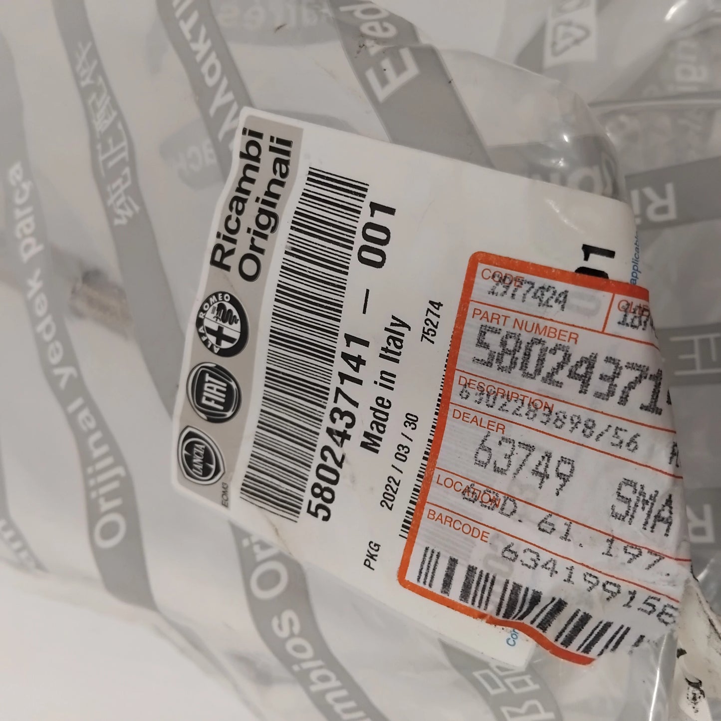 Genuine Fiat Pipe | 5802437141