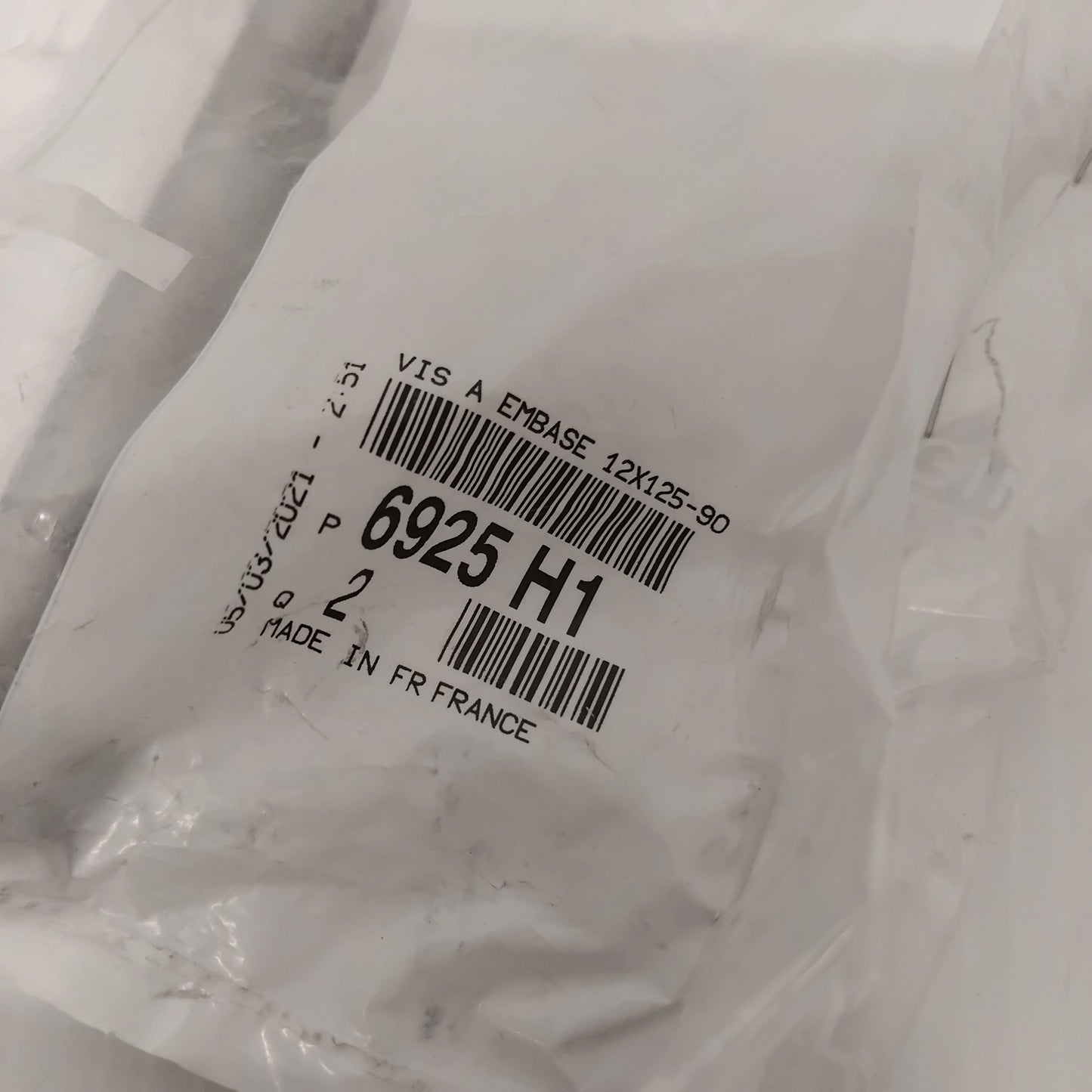 Genuine Peugeot Screw With Base | 6925H1