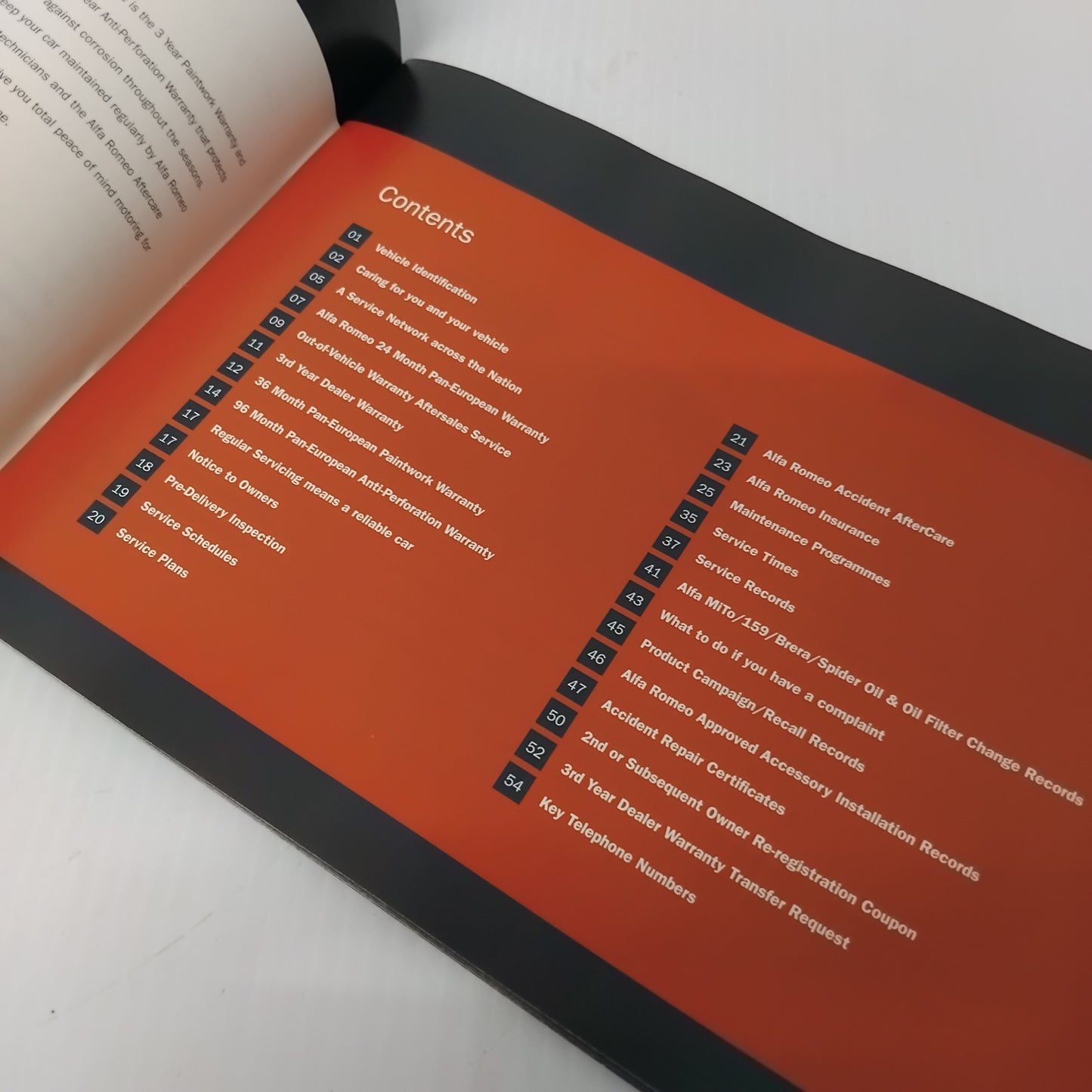 Genuine Alfa Romeo - Service and Warranty Book - 2010 - English | W2006A