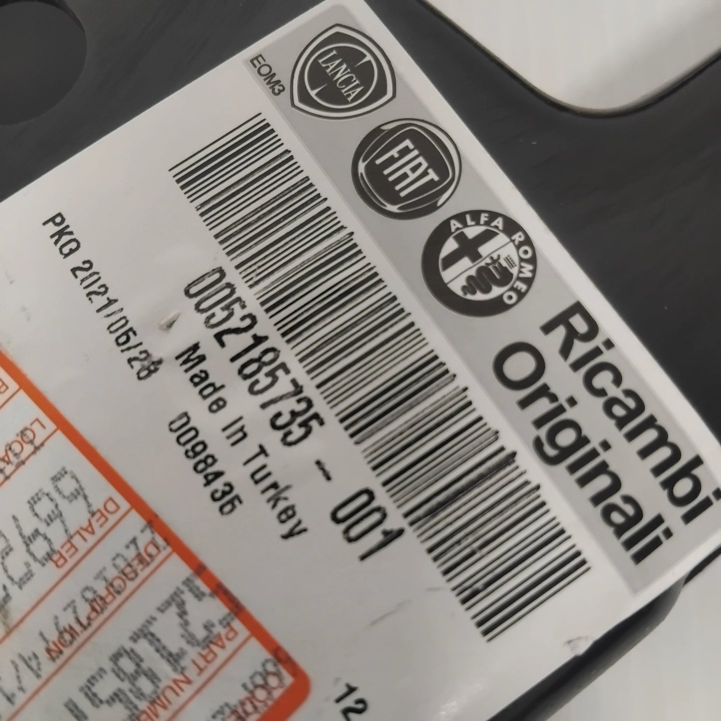 Genuine Fiat Plate | 52185735