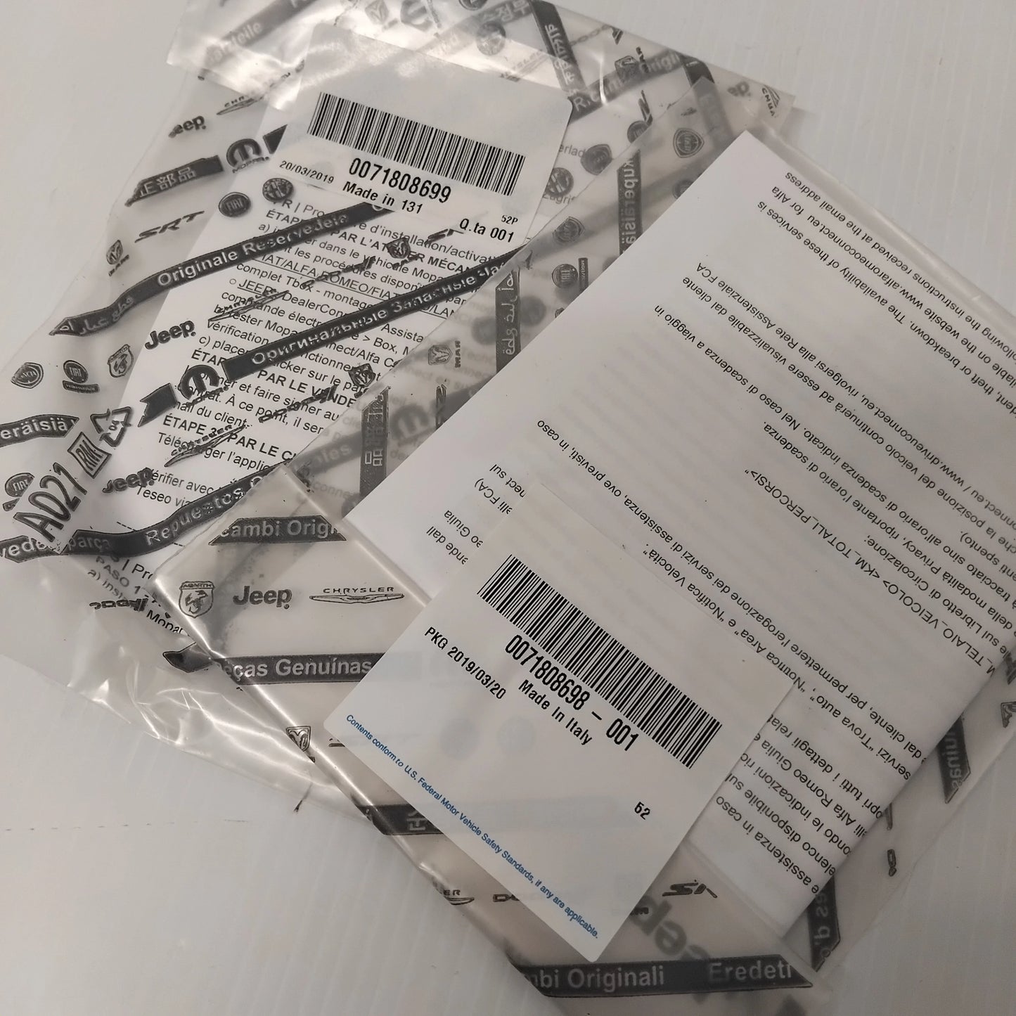 Genuine Fiat Kit | 71808689