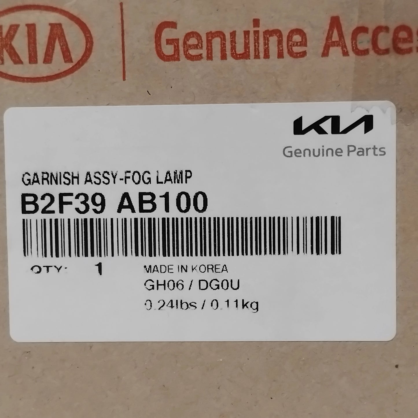 Genuine Chrome Fog Lamp Trims - Kia Soul | B2F39AB100