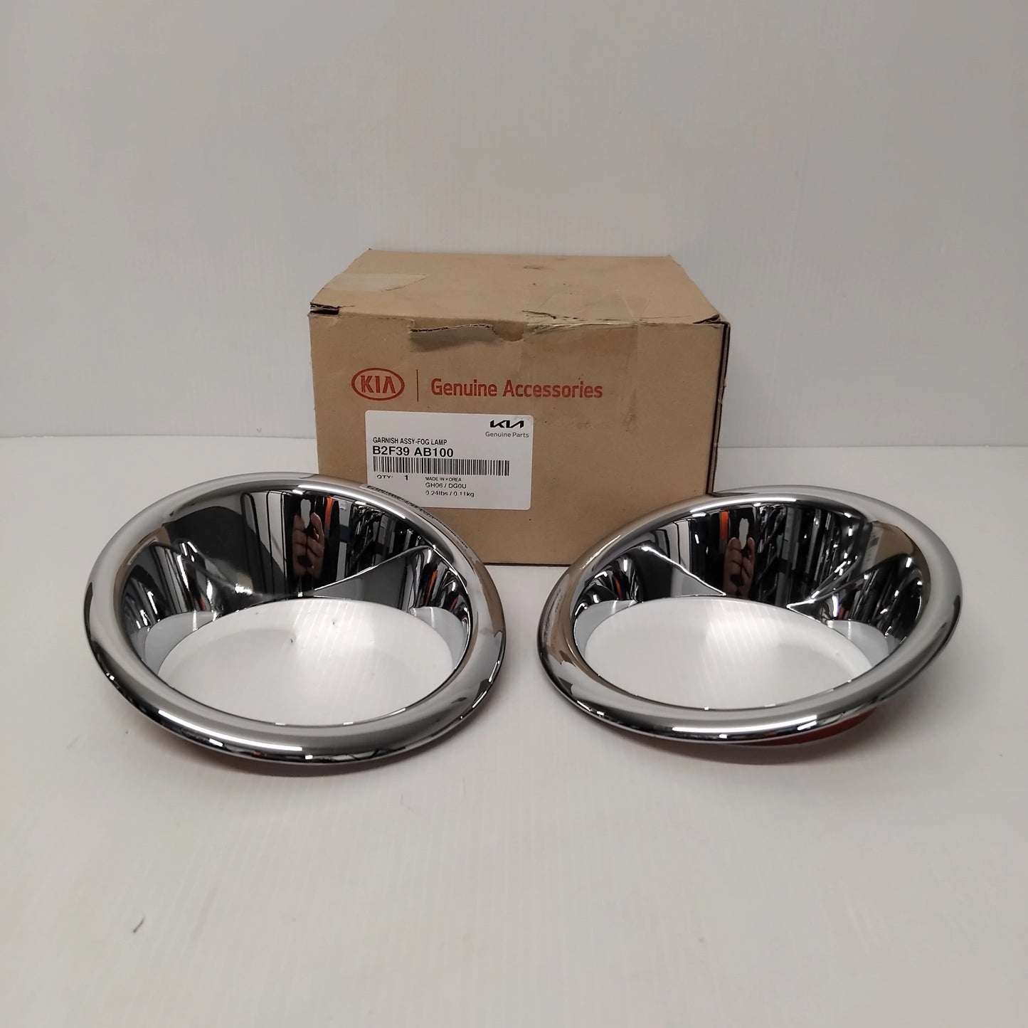 Genuine Chrome Fog Lamp Trims - Kia Soul | B2F39AB100