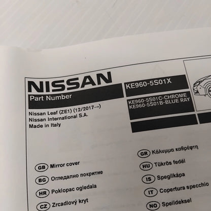 Genuine Chrome Mirror Covers - Nissan Leaf 2018-2021 | KE9605S01C