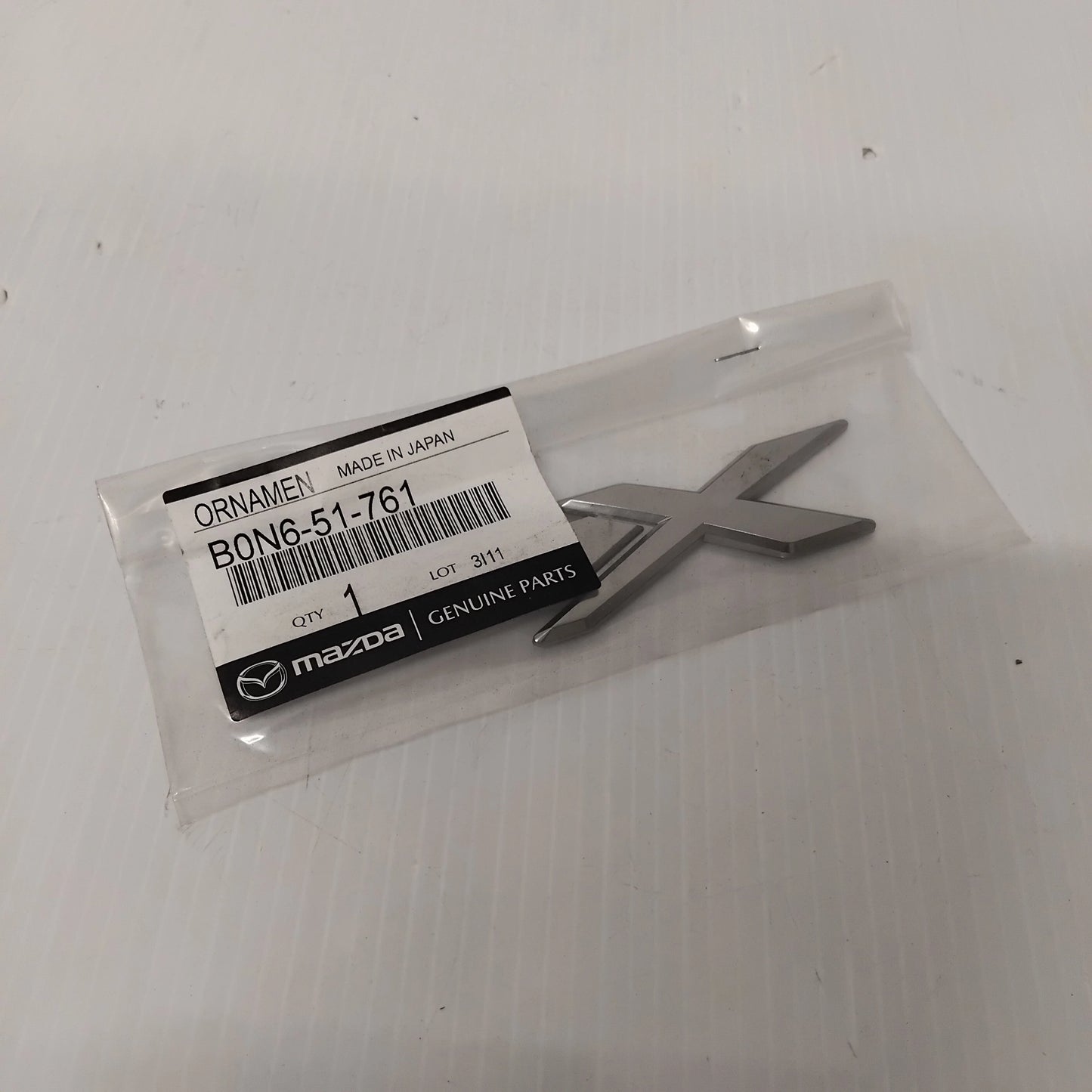 Genuine 'SKYACTIV X' Badge / Emblem - Mazda 3 / Mazda CX-30 | B0N651761