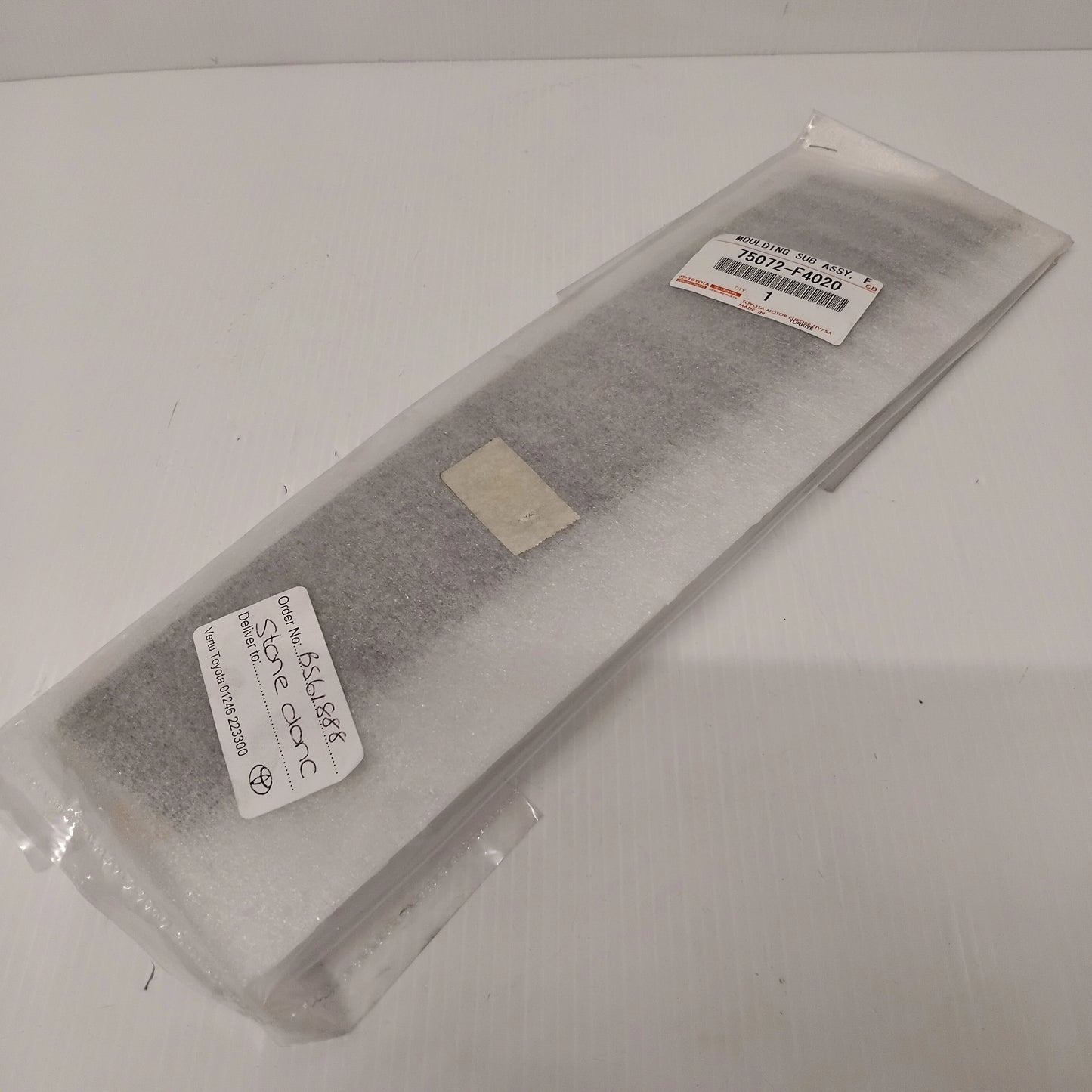 Genuine Toyota Moulding Sub-Assy, F | 75072-F4020
