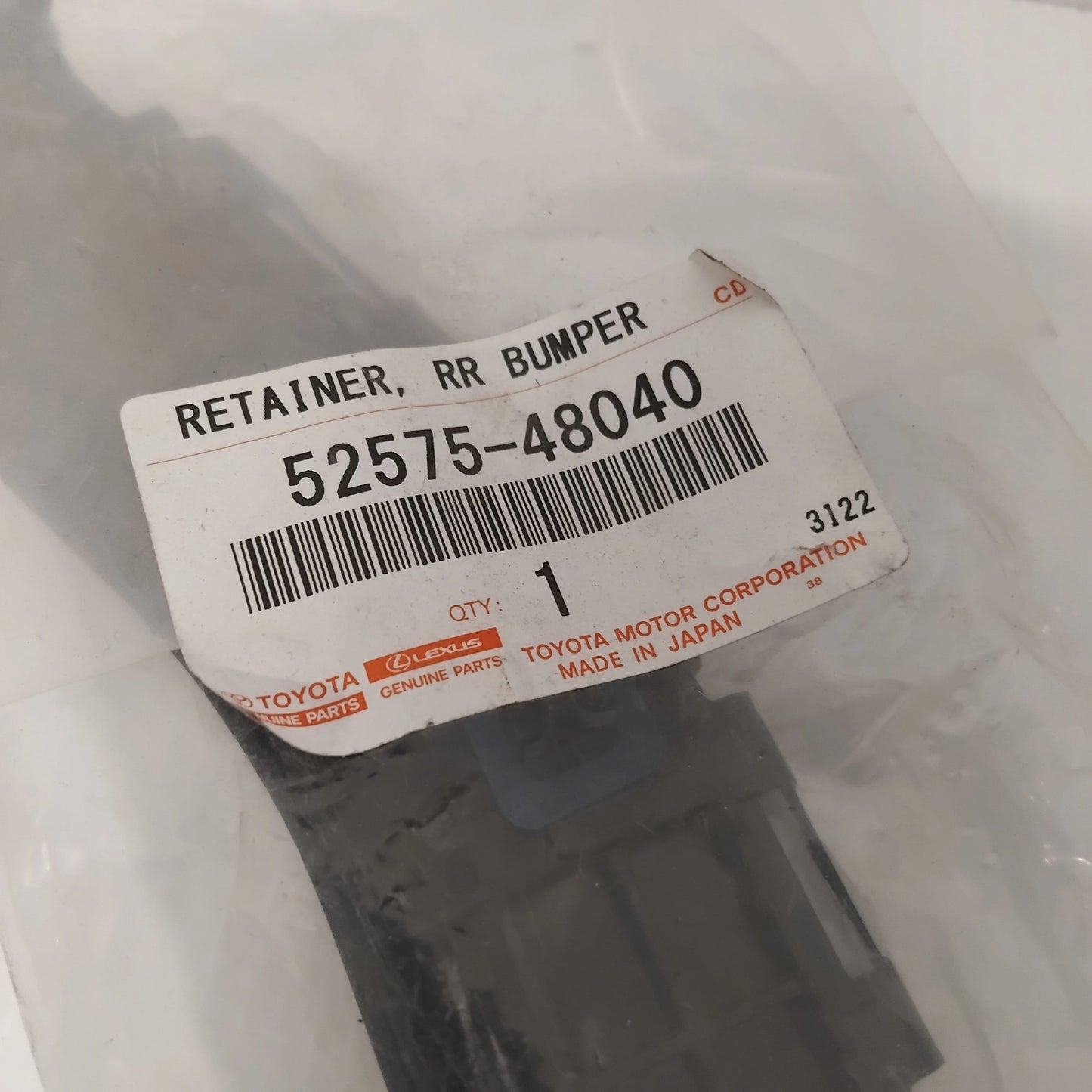 Genuine Toyota Retainer, Rr Bumper | 52575-48040