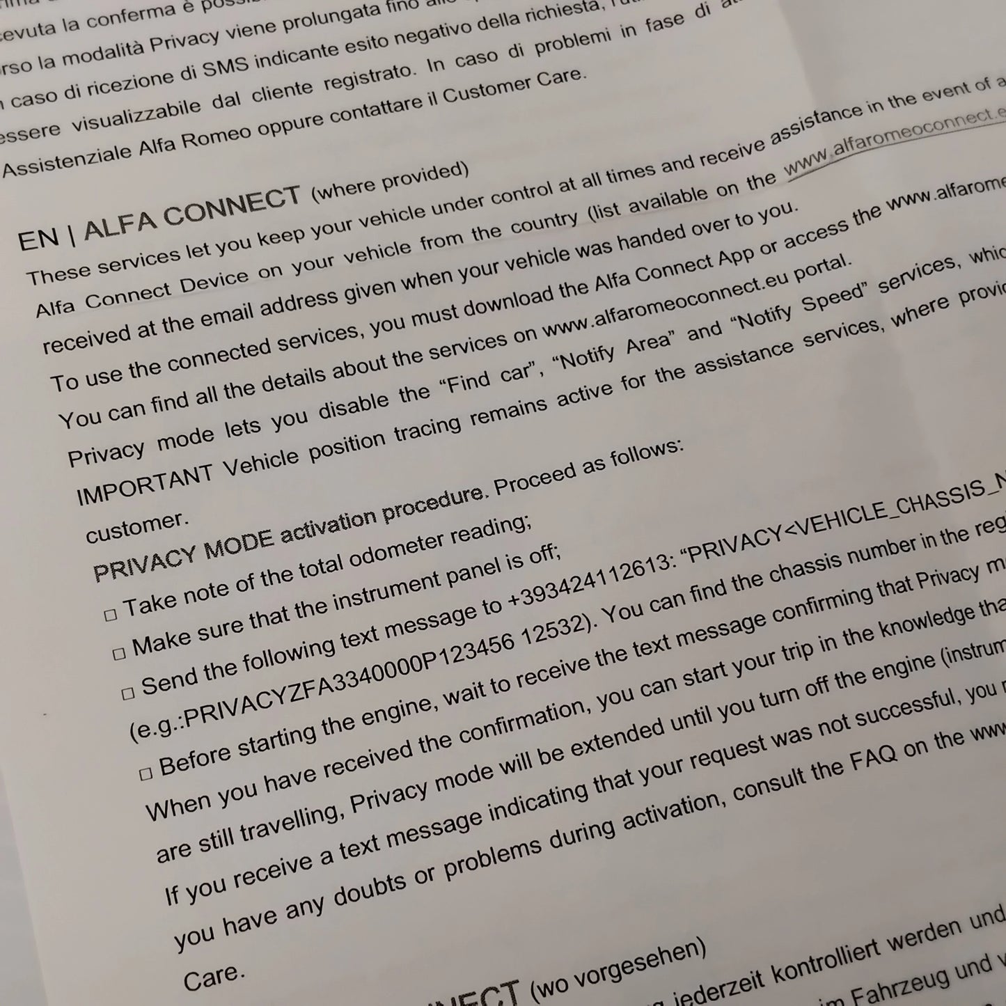 Genuine Mopar Connect Kit - Alfa Romeo Stelvio / Gulia RHD | 71808635