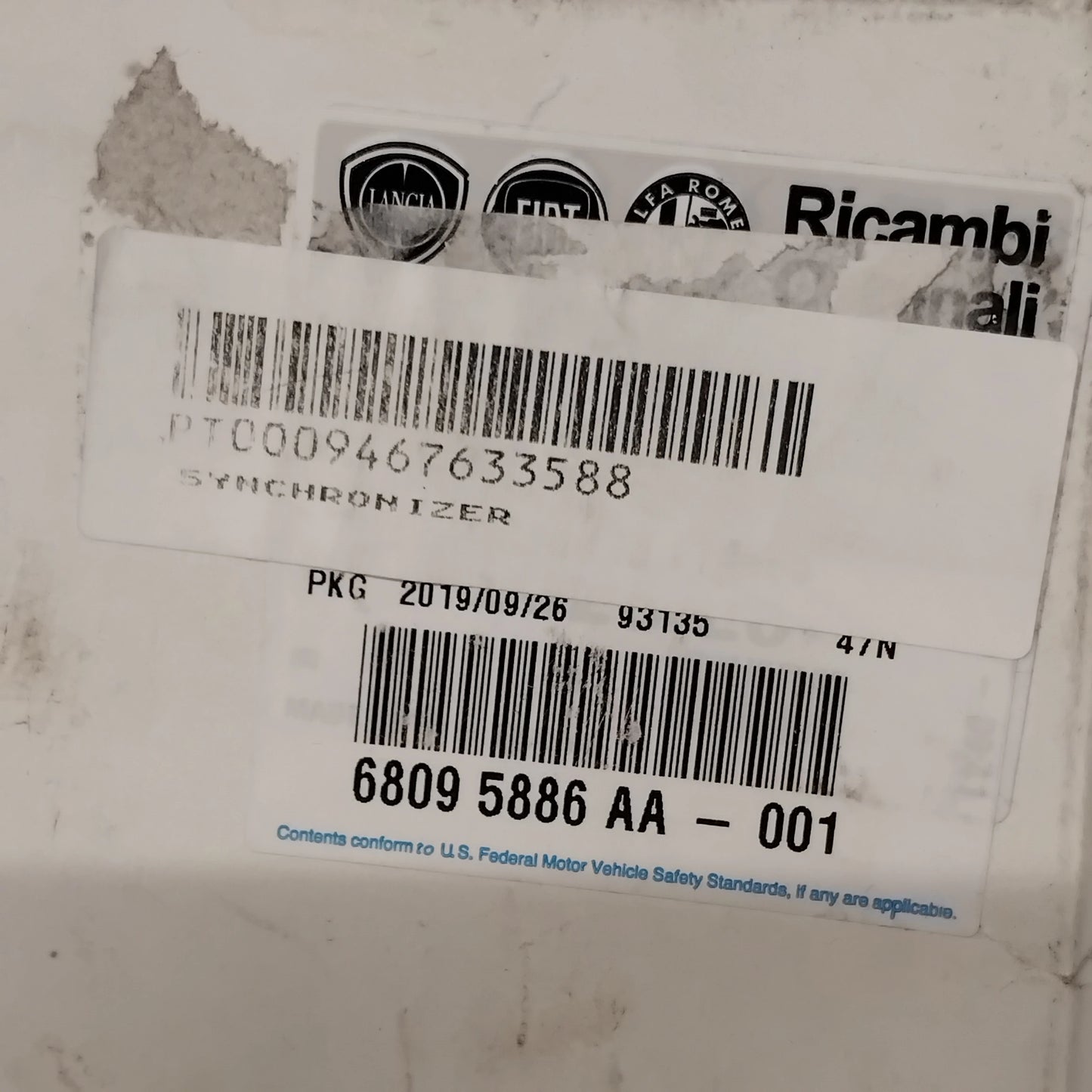Genuine 1st and 2nd Synchronizer Gears - Fiat Ducato 1994-2022 | 9467633588
