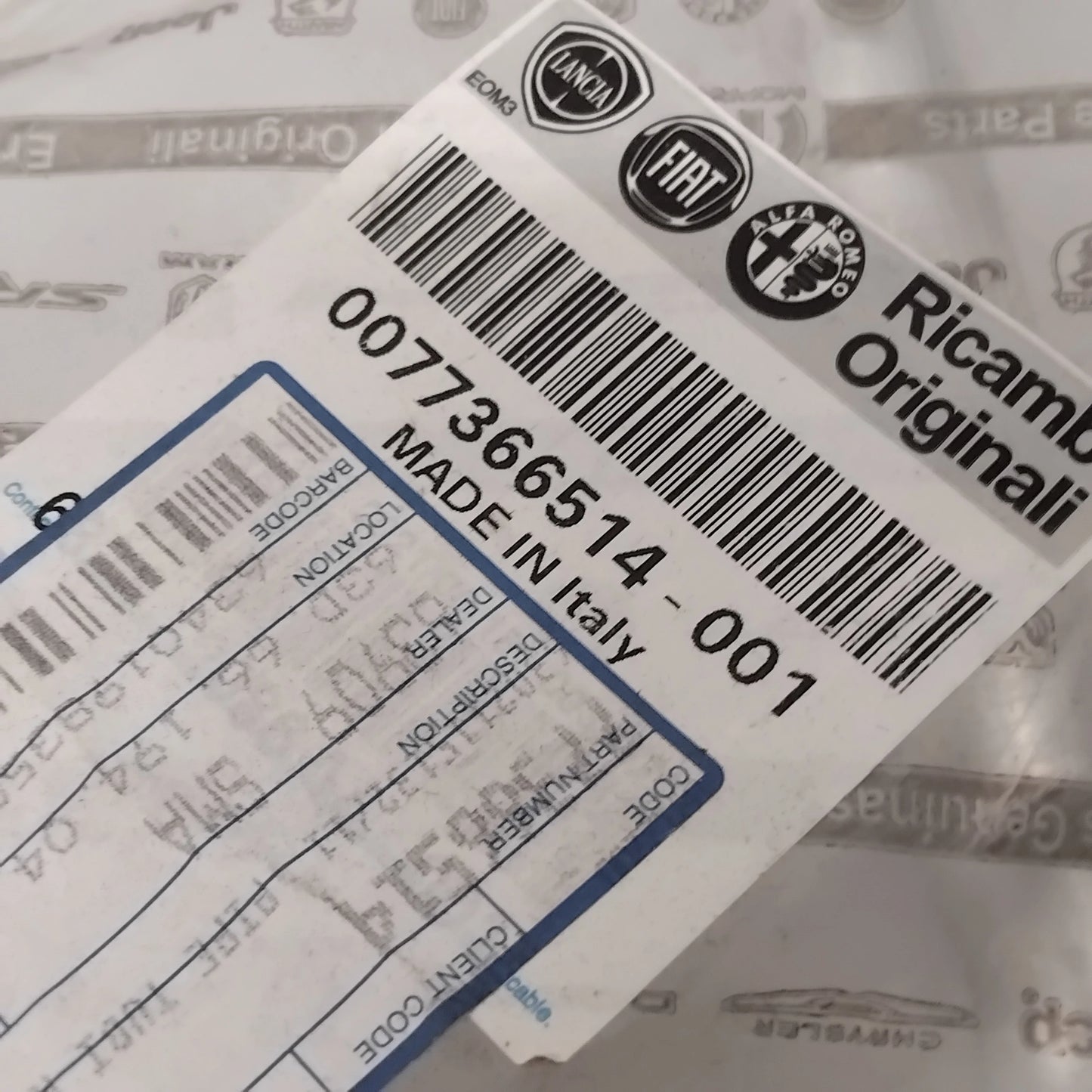 Genuine Heater Radiator Pipes - Fiat 500X / 500L | 77366514