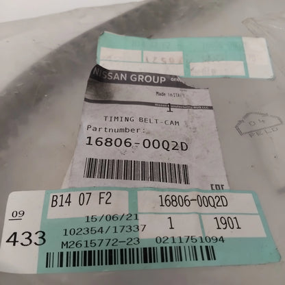 Genuine Timing Belt - Nissan Juke / Micra / Note / Qashqai 1.5 | 1680600Q2D