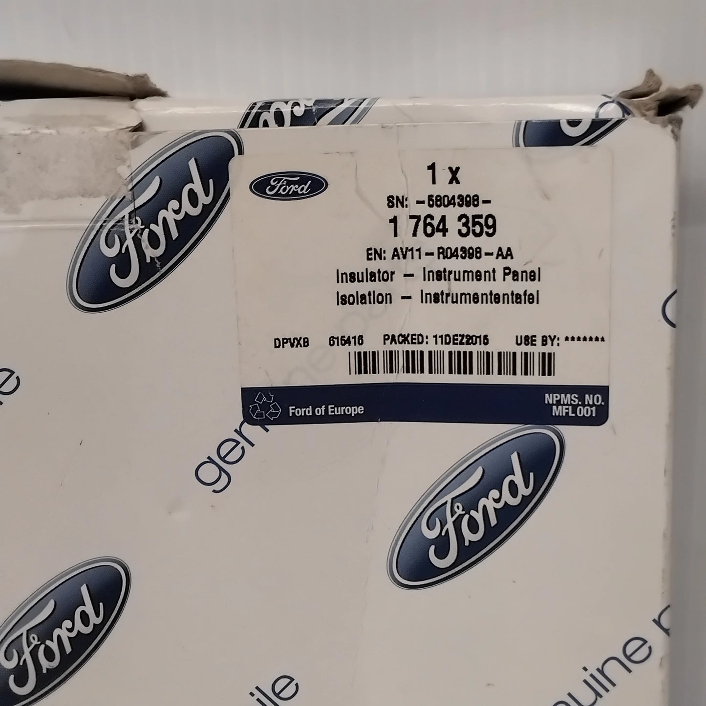 Genuine Front Instrument Panel Insulator - Ford B-Max 2012-2017 | 1764359
