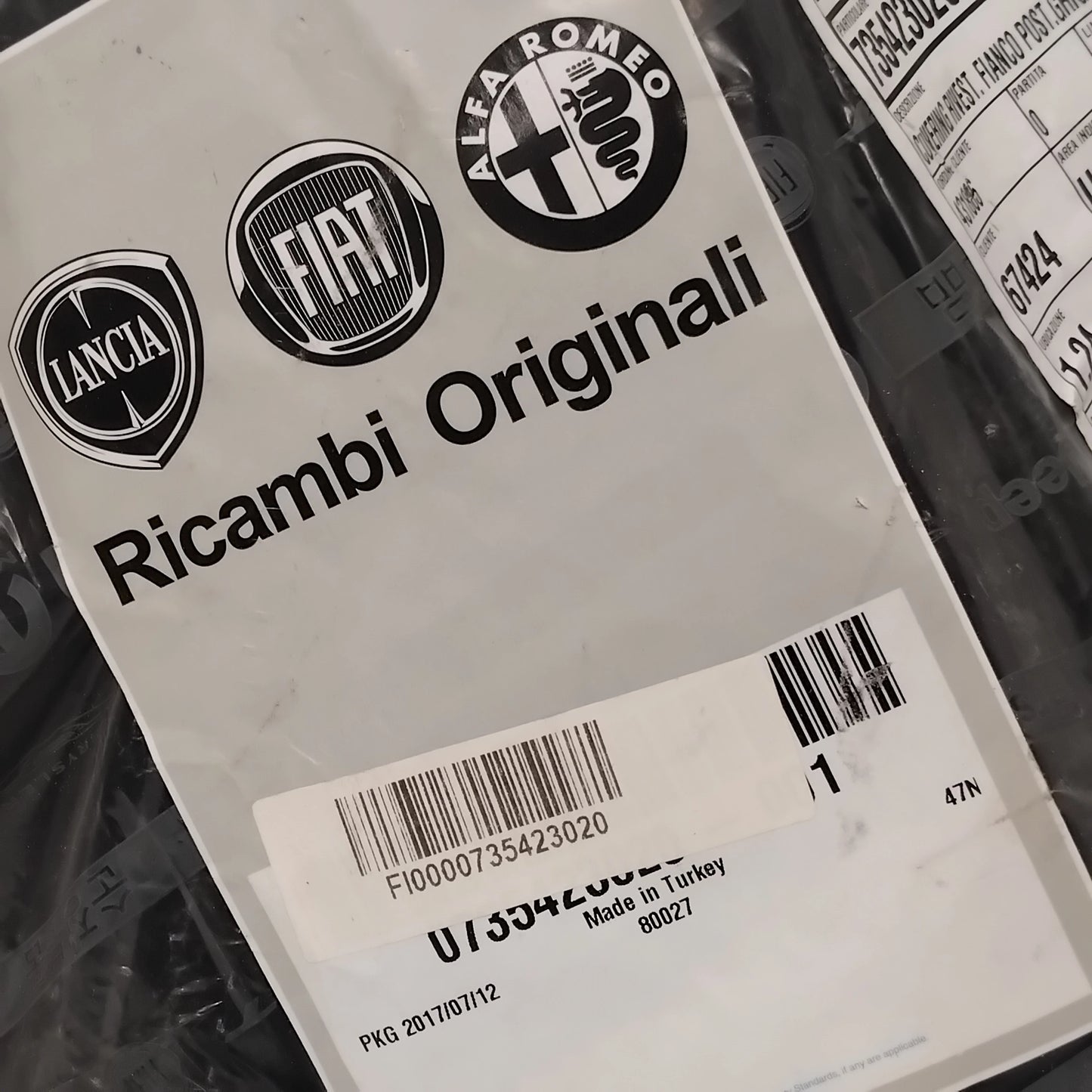 Genuine Right Interior Boot Trim - Fiat Doblo 2005-2016 | 735423020