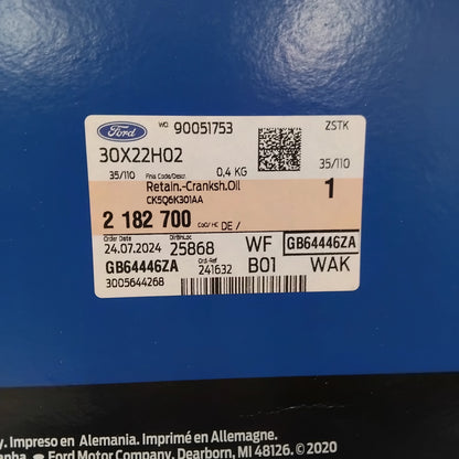 Genuine Crankshaft Oil Seal Cover - Ford Ranger 2022- 3.0 Diesel | 2182700