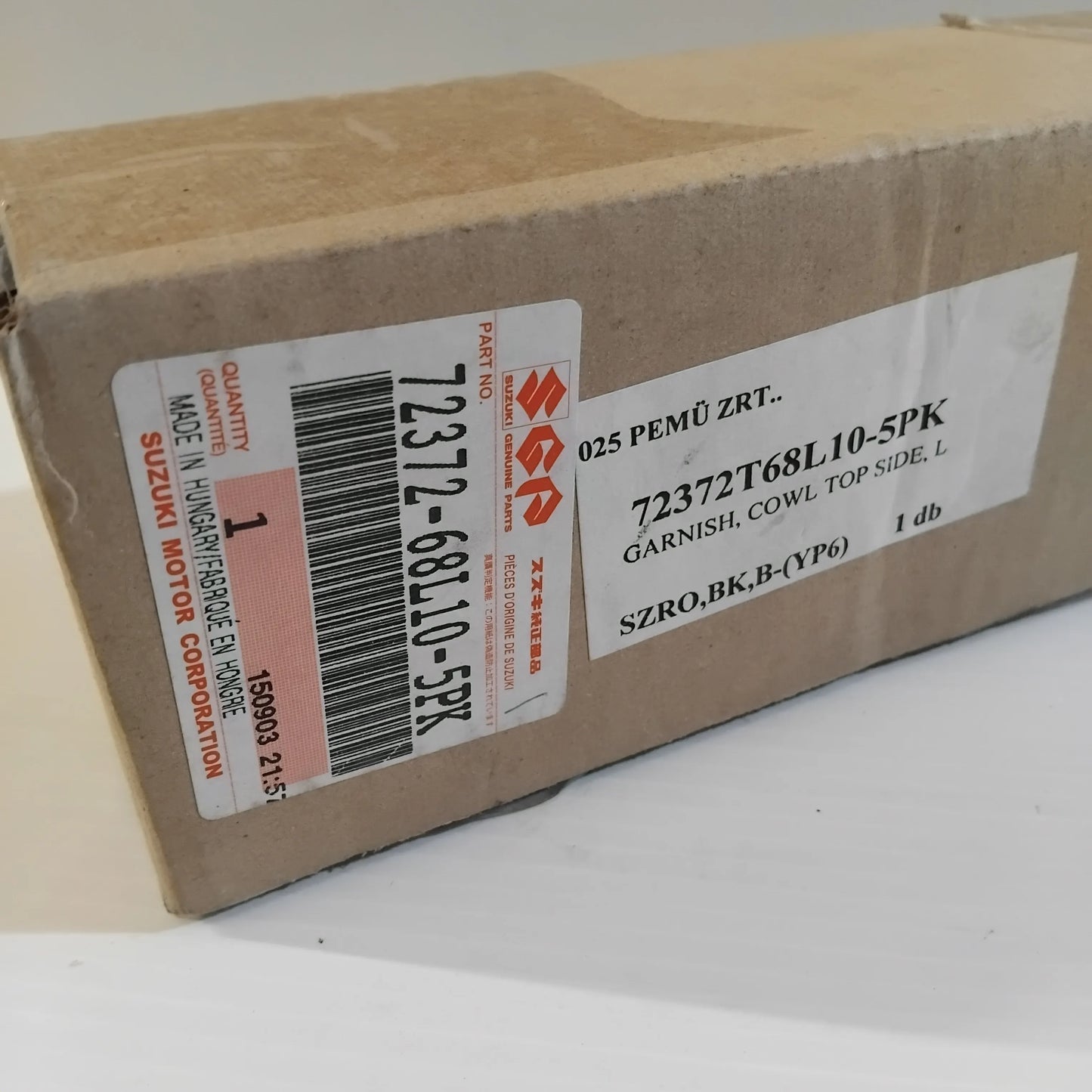 Genuine Suzuki Garnish Cowl Top Side | 72372-68L10-5PK