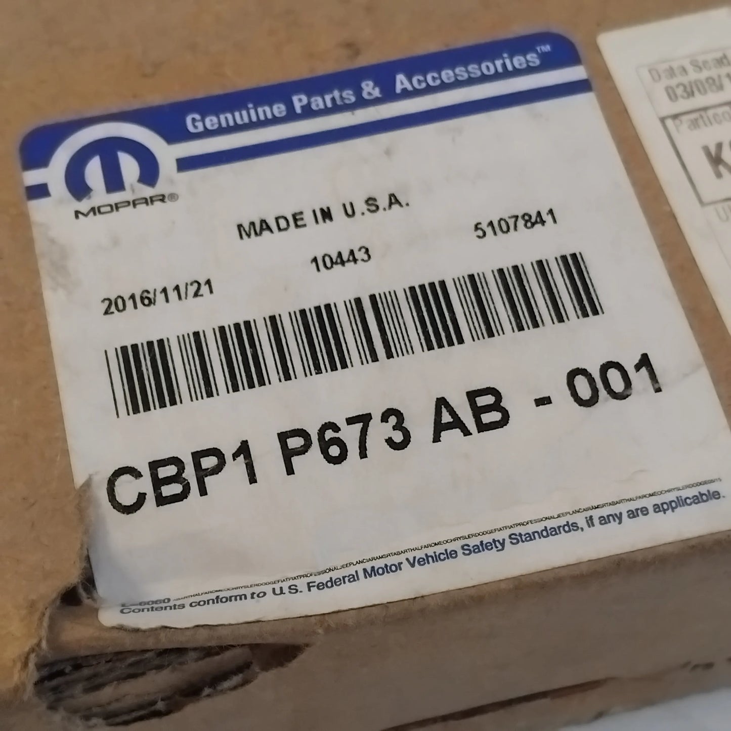 Genuine Airbag ECU - Jeep Grand Cherokee 2014-2015 | KCBP1P673AB