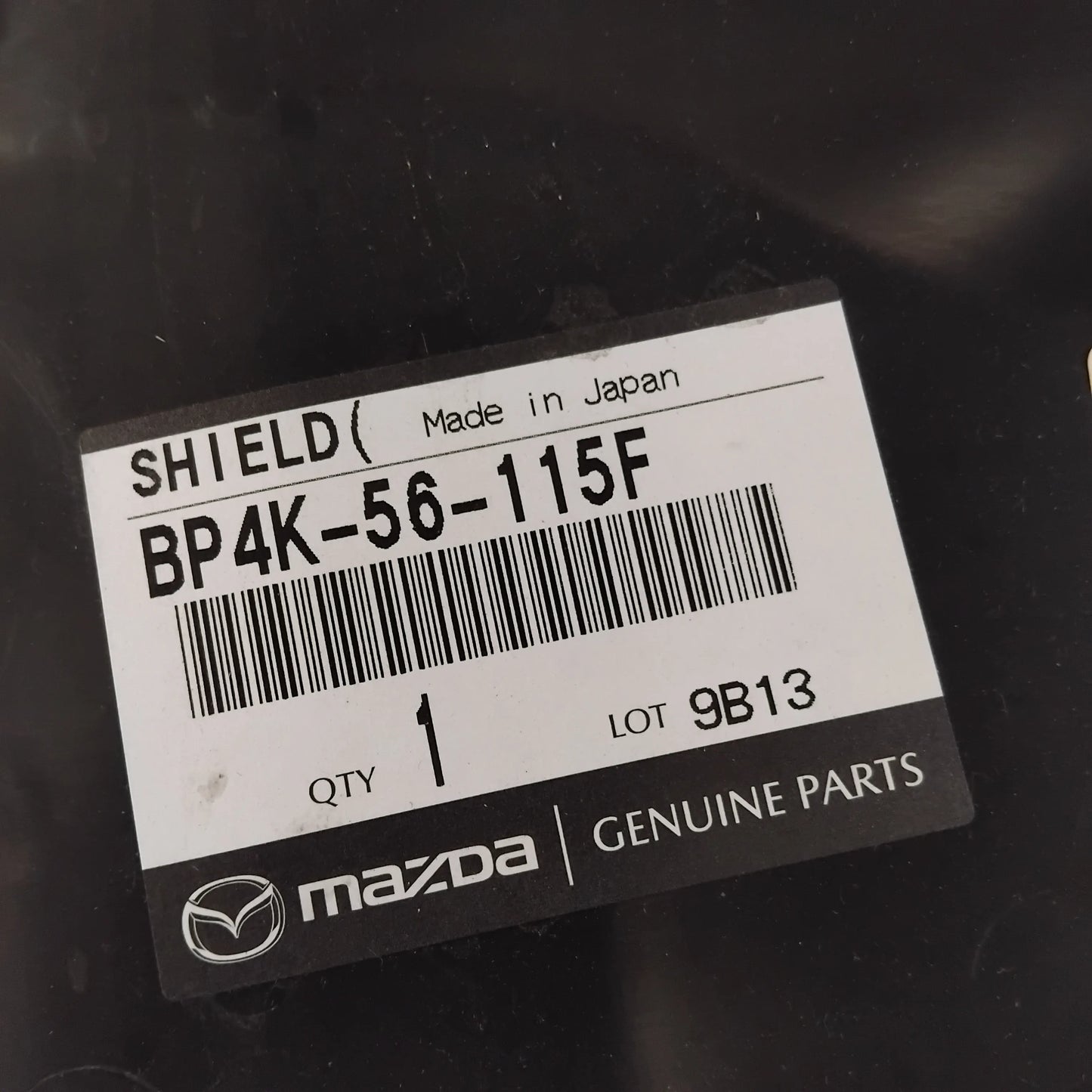 Genuine Front Left Fender Splash Shield - Mazda 3 2003-2005 | BP4K56115F