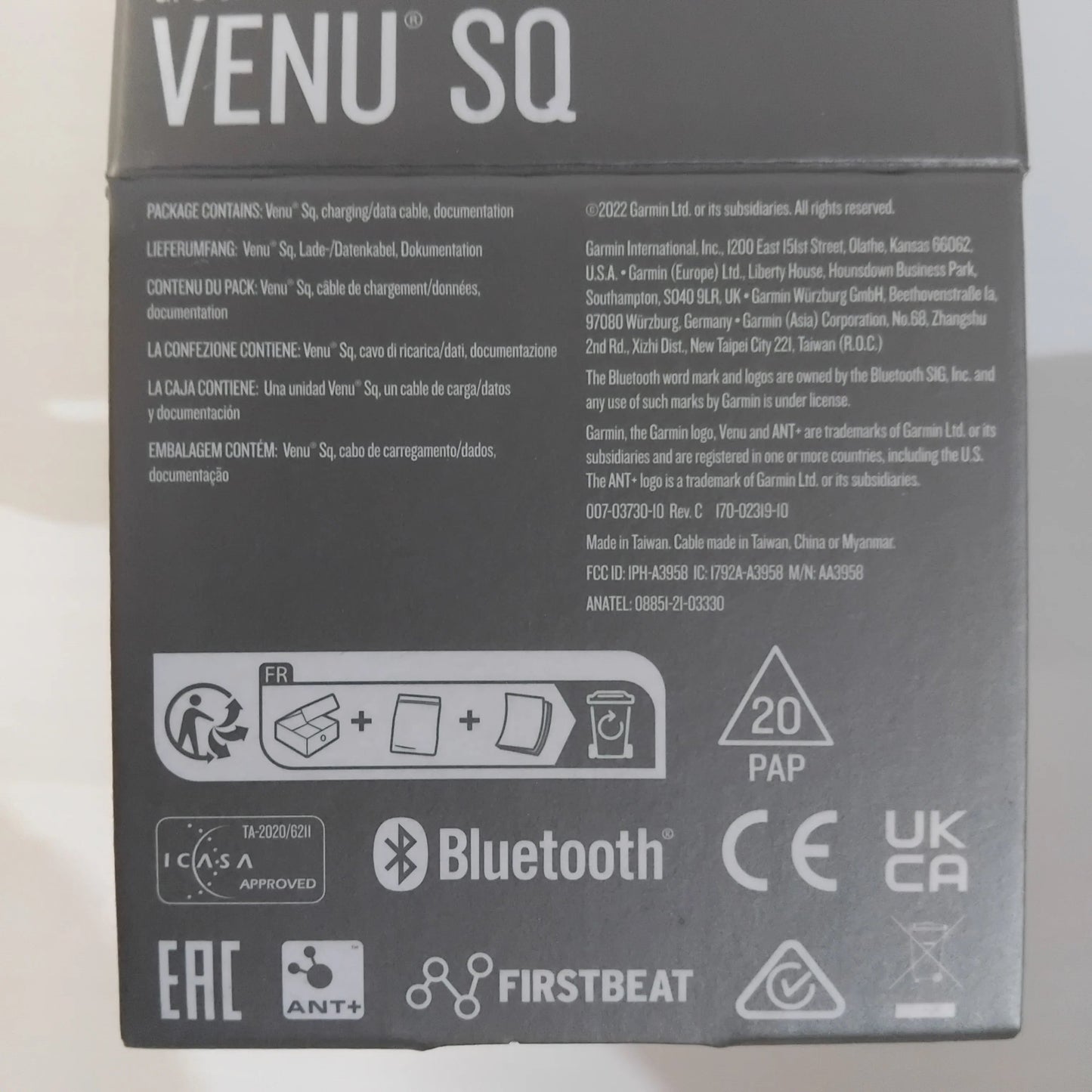 Genuine Fiat Tipo/Panda Cross - Garmin Venu SQ Smart Watch - 33mm | 71809134
