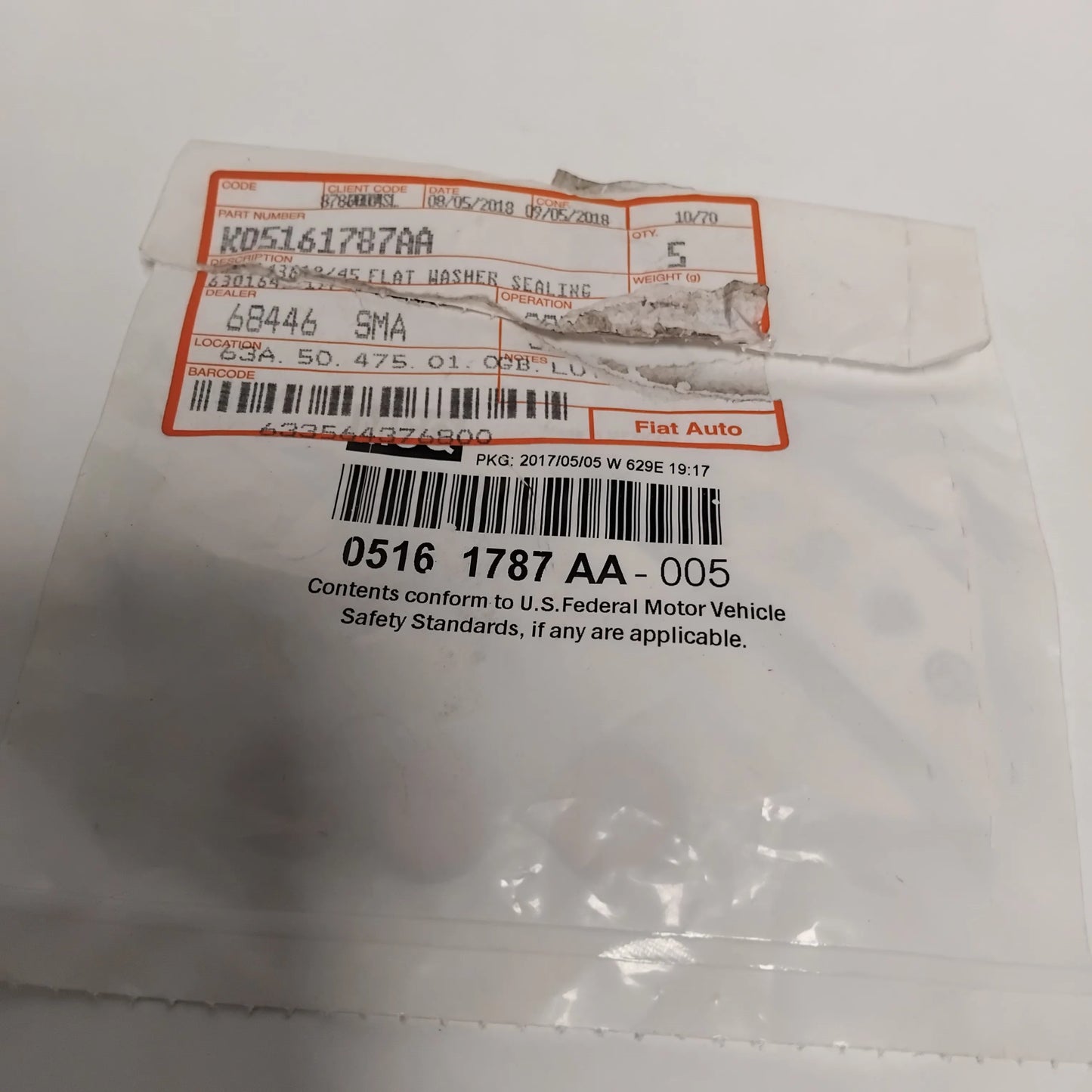 Genuine Jeep Flat Washer | K05161787AA