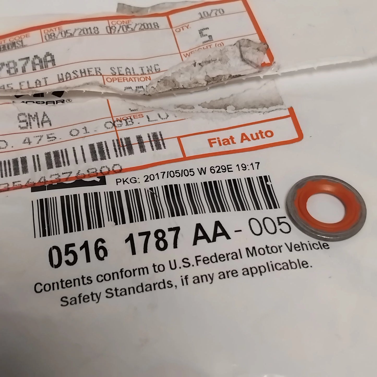 Genuine Jeep Flat Washer | K05161787AA