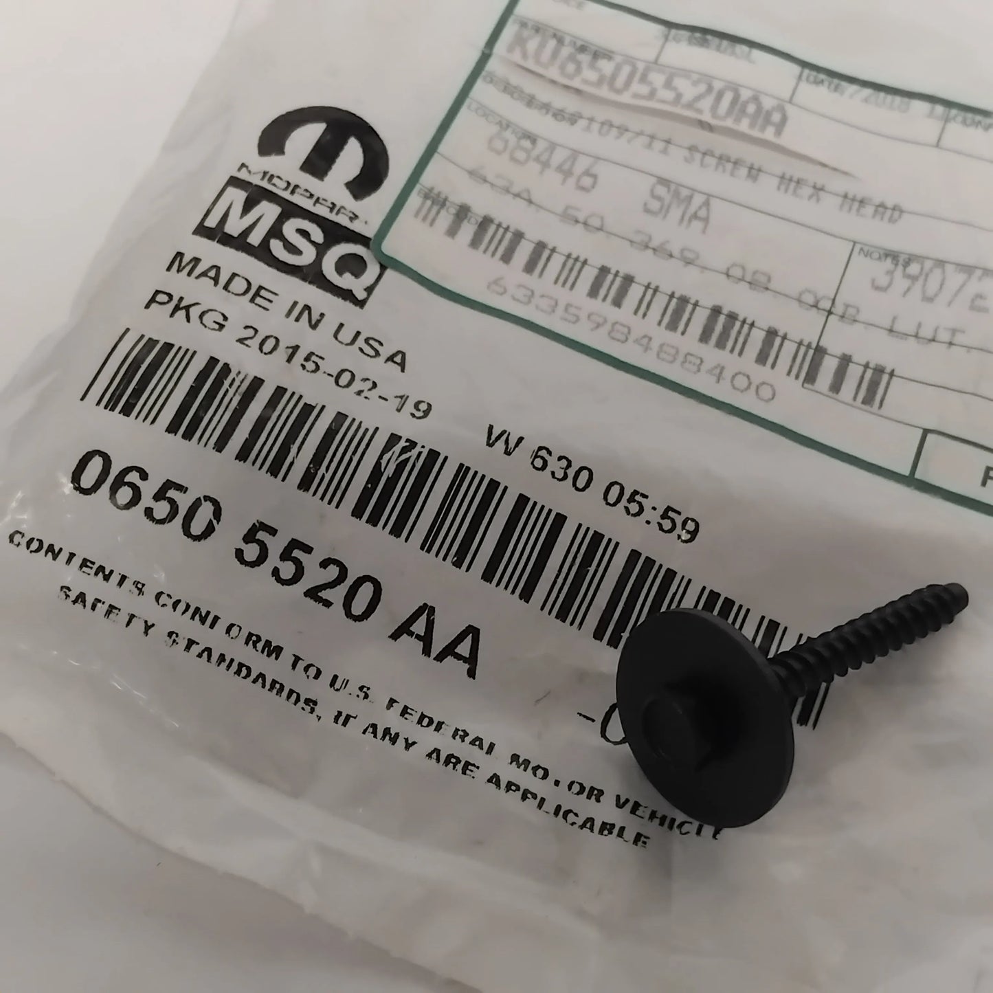 Genuine Jeep Screw | K06505520AA