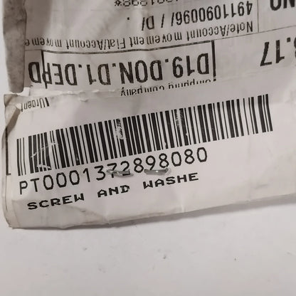 Genuine Fiat Screw And Washe | 1372898080