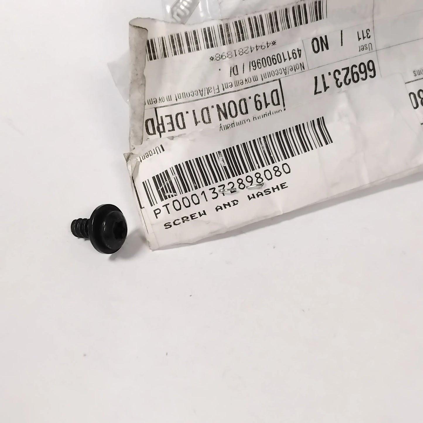 Genuine Fiat Screw And Washe | 1372898080