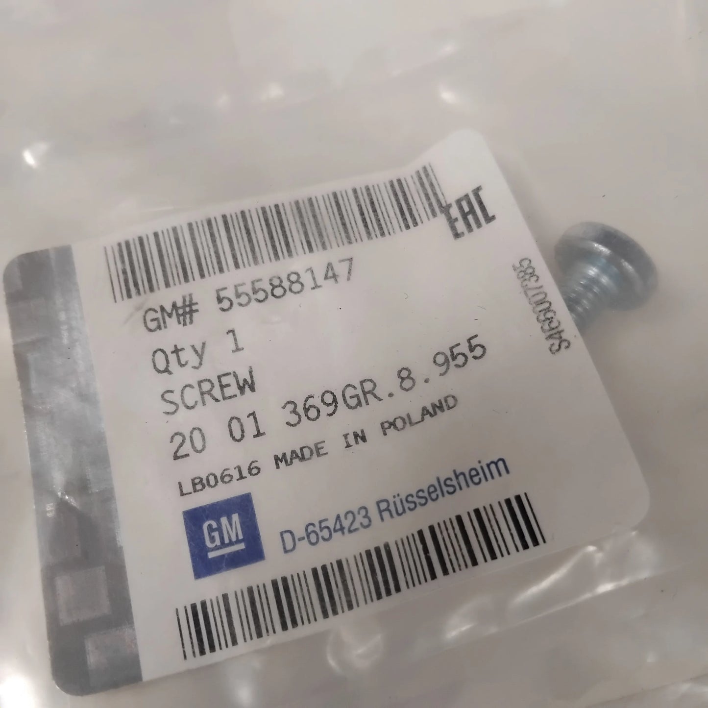 Genuine Vauxhall Screw | 55588147