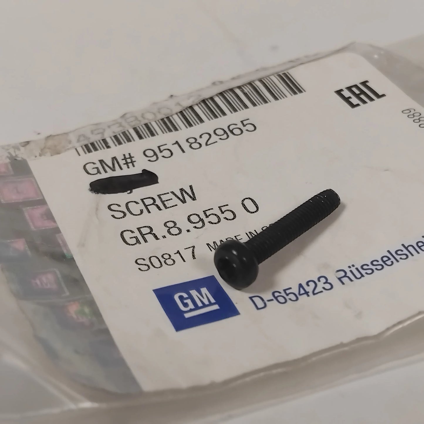 Genuine Vauxhall Screw | 95182965