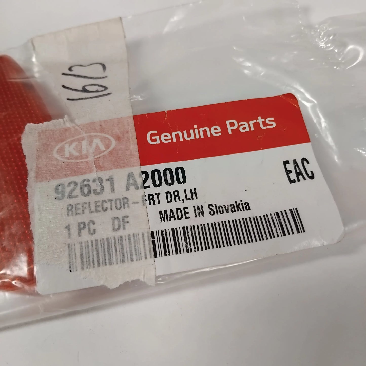 Genuine Kia Reflector-Frt Dr,Lh | 92631A2000