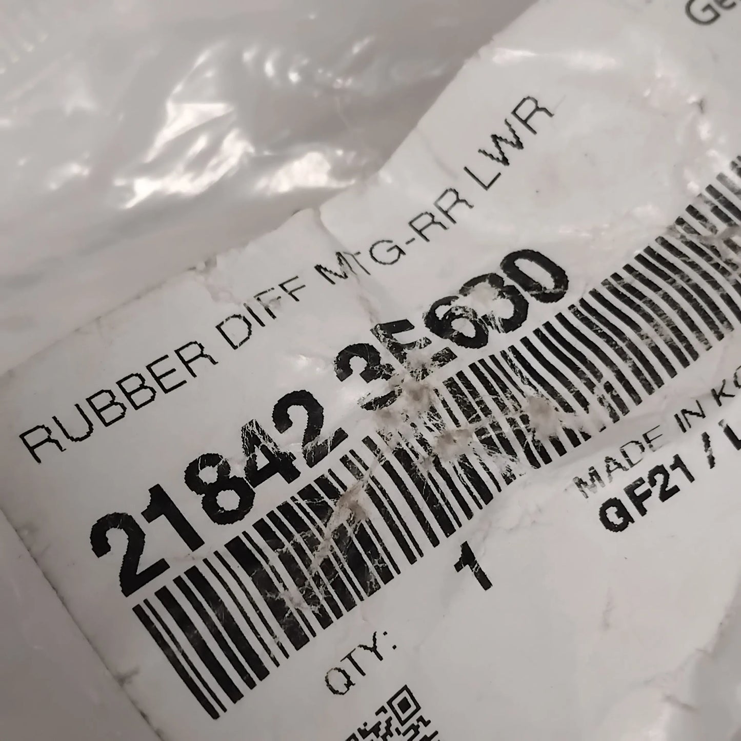 Genuine Kia Rubber Diff Mtg-Rr L | 218423E630