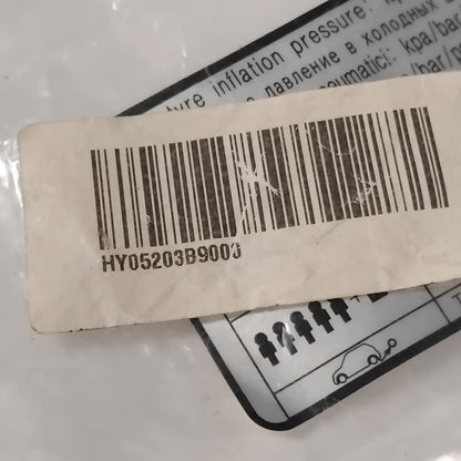 Genuine Hyundai Label-Tire Pressure | 05203B9000