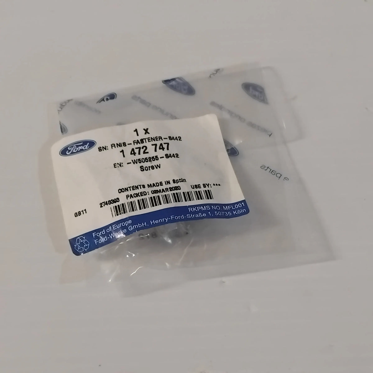 Genuine Ford Screw | 1472747