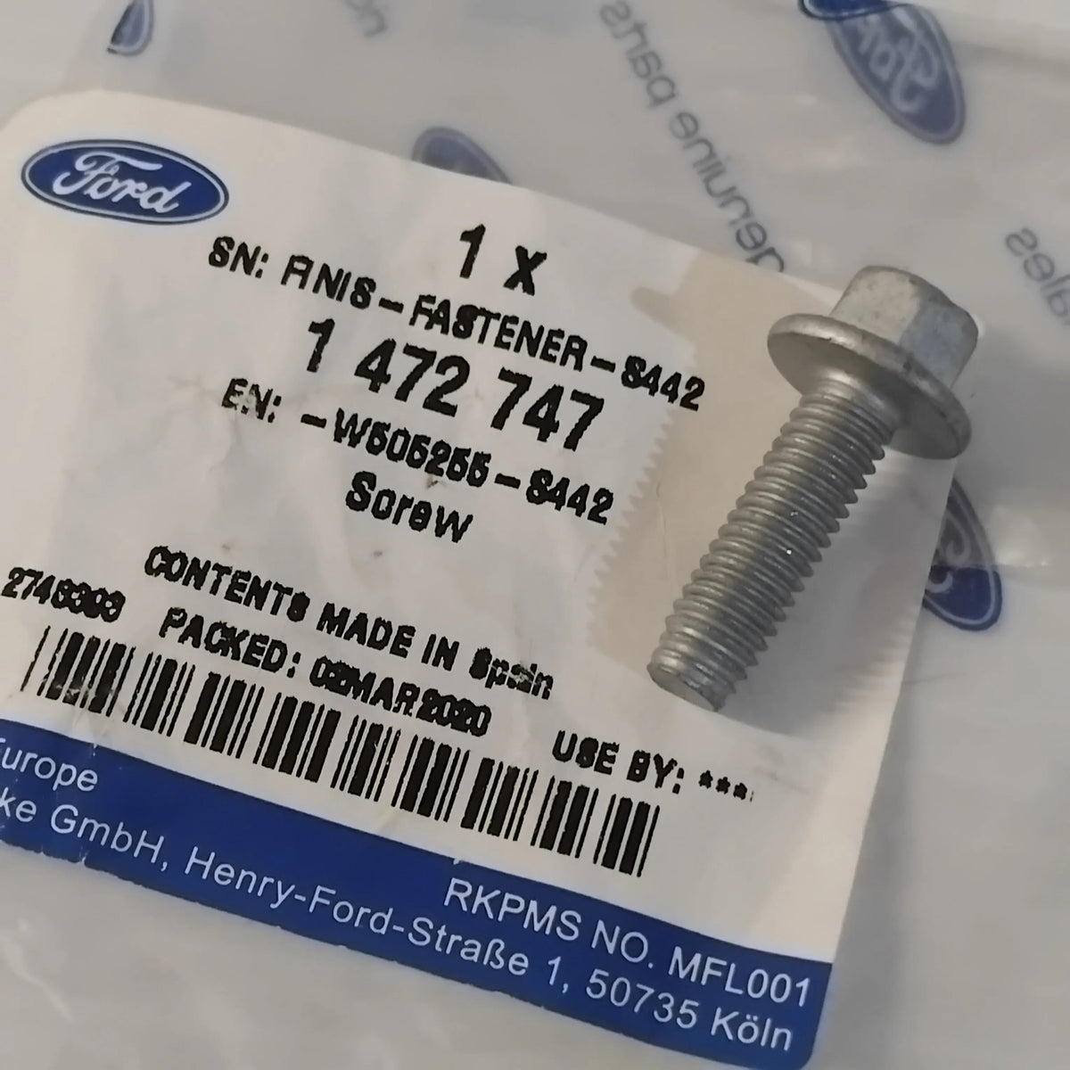 Genuine Ford Screw | 1472747