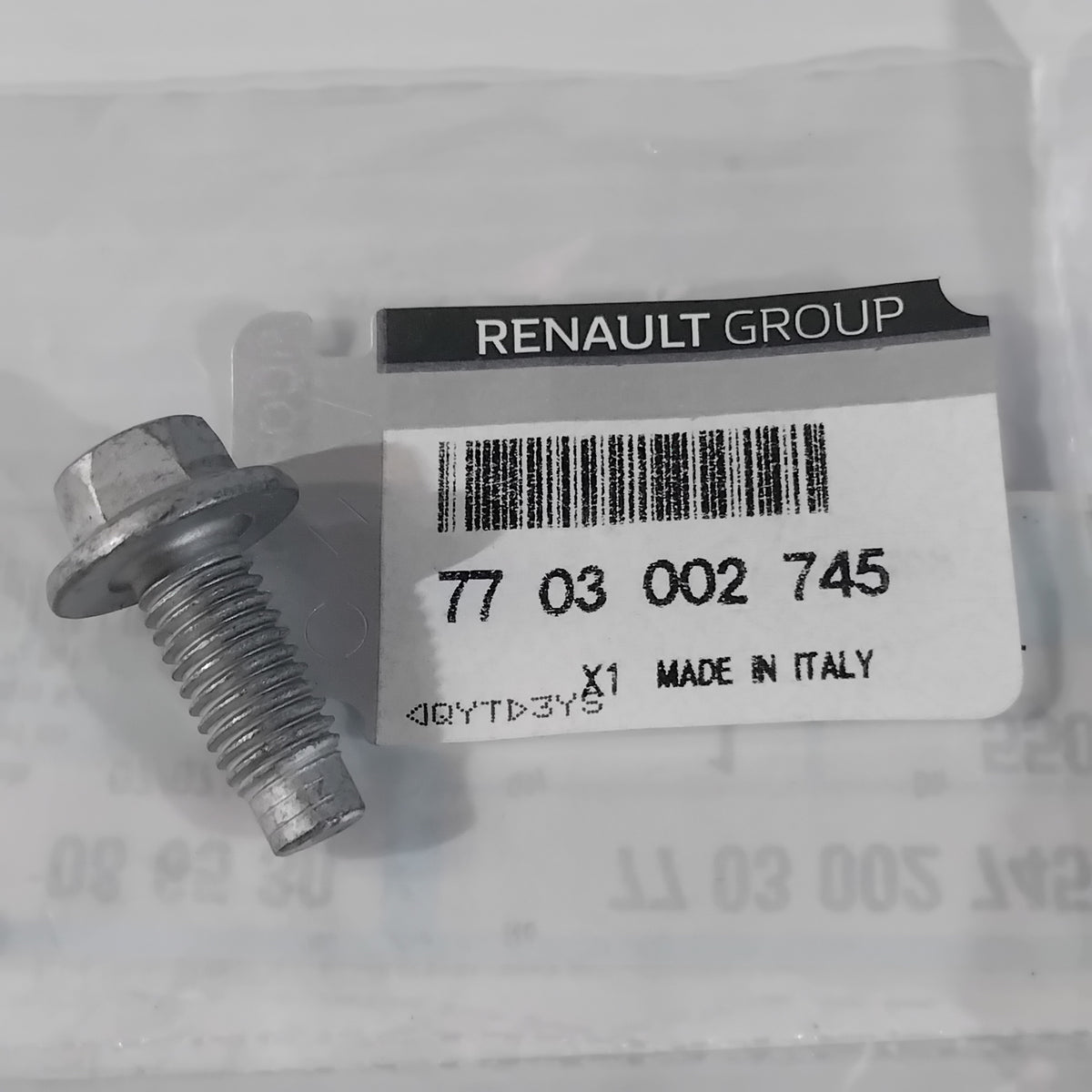 Genuine Renault Vis H Emb M8-20 | 77 03 002 745