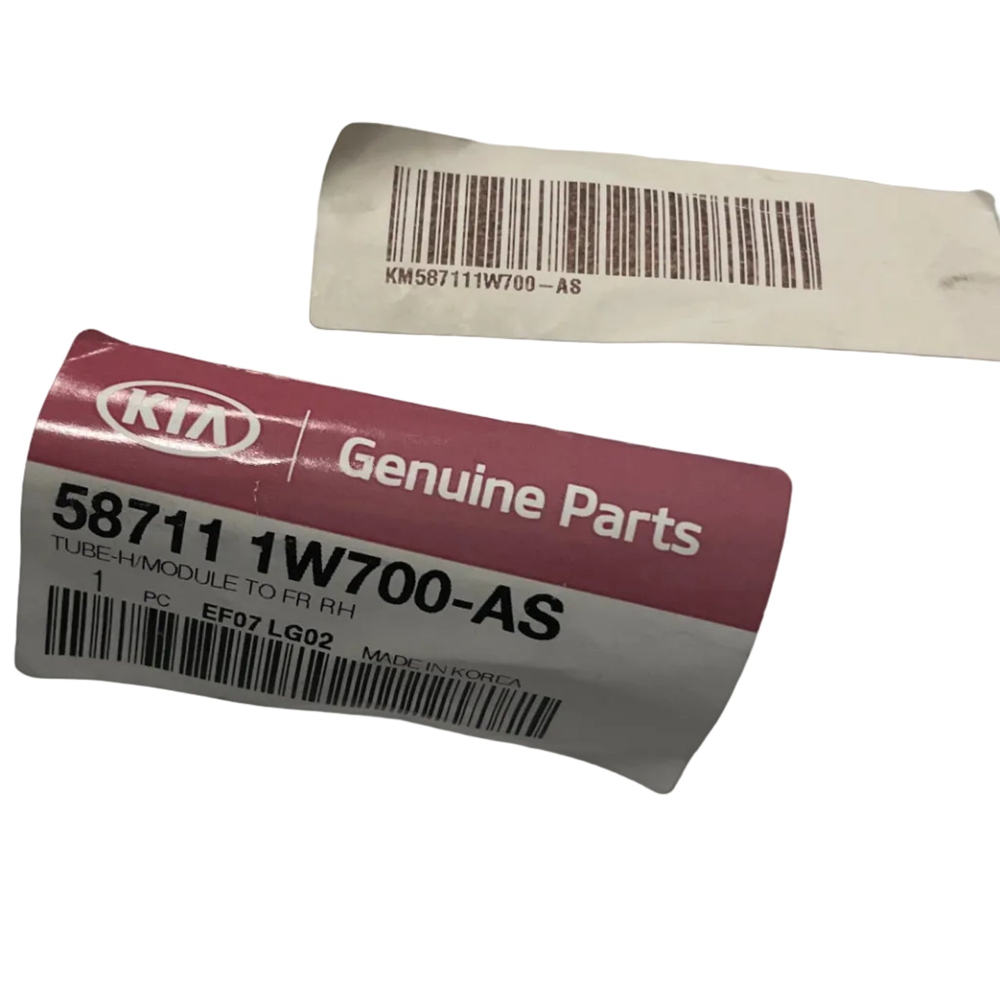Genuine Kia Tube-H/Module To Front | 587111W700-AS