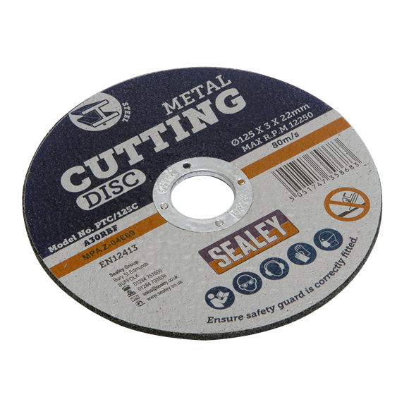 Sealey Cutting Disc 125Mm X 3Mm 22Mm | PTC/125C