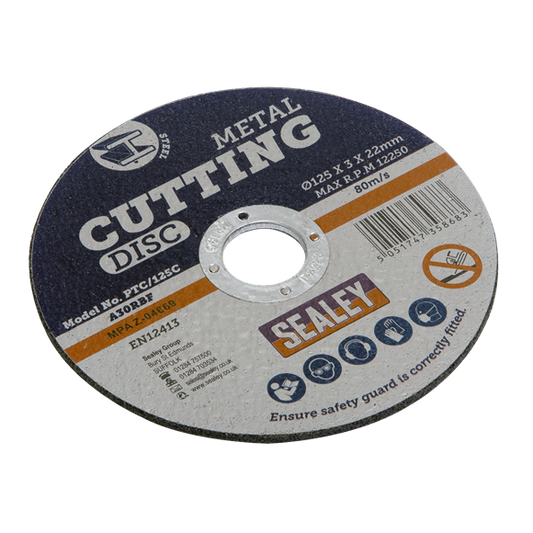 Sealey Cutting Disc 125Mm X 3Mm 22Mm | PTC/125C