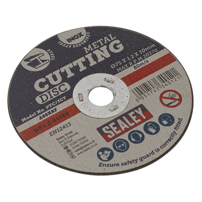 Sealey Cutting Disc 75Mm X 1.2Mm 10Mm | PTC/3CT