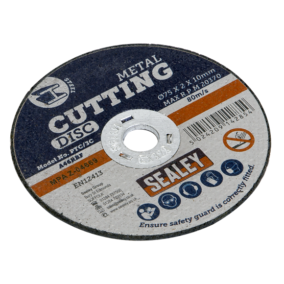 Sealey Cutting Disc 75Mm X 2Mm 10Mm Bo | PTC/3C
