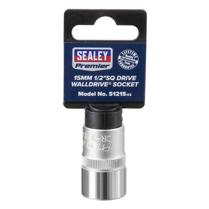 Sealey Walldrive Socket 15Mm 1/2""Sq | S1215