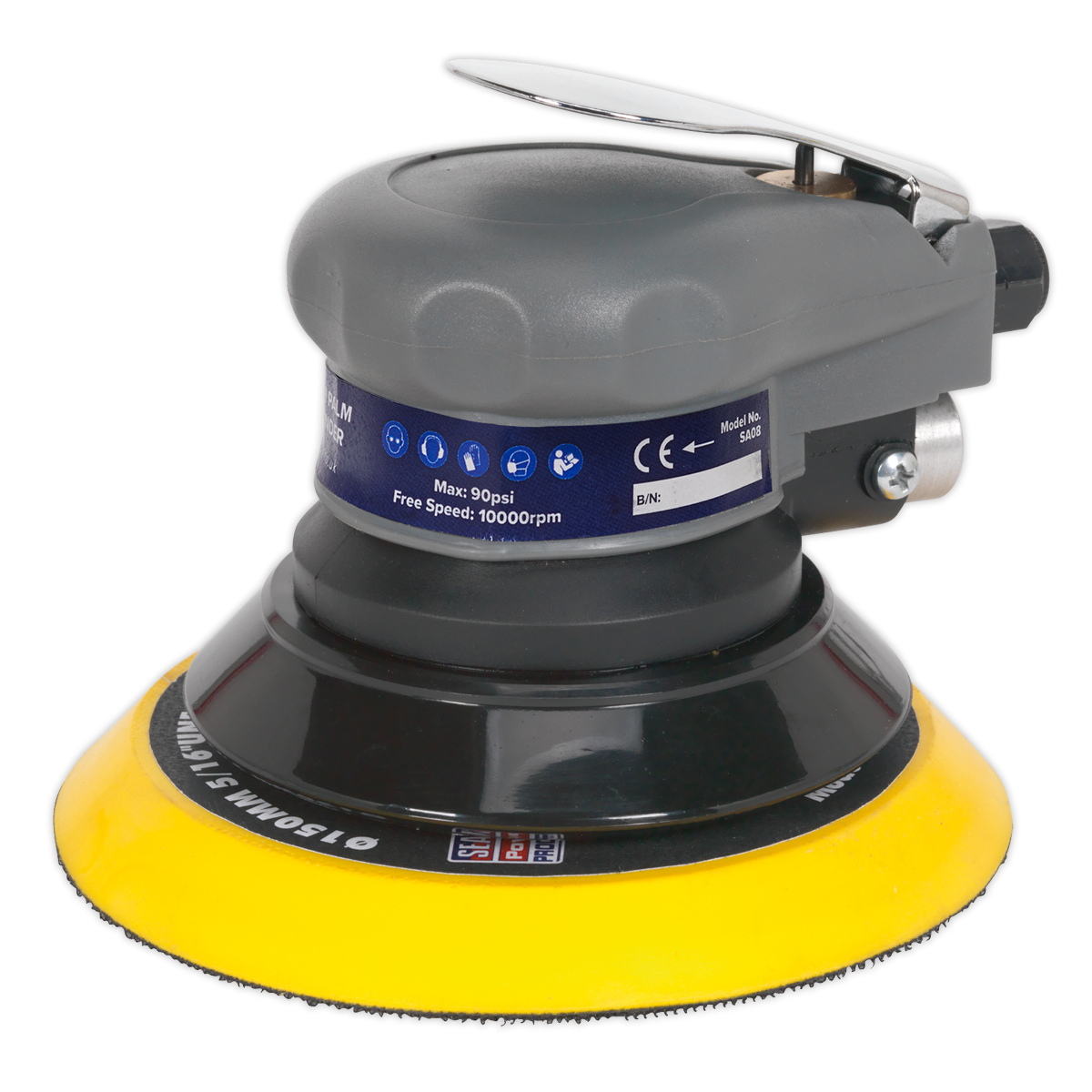 Sealey Air Palm Orbital Sander 150Mm | SA08