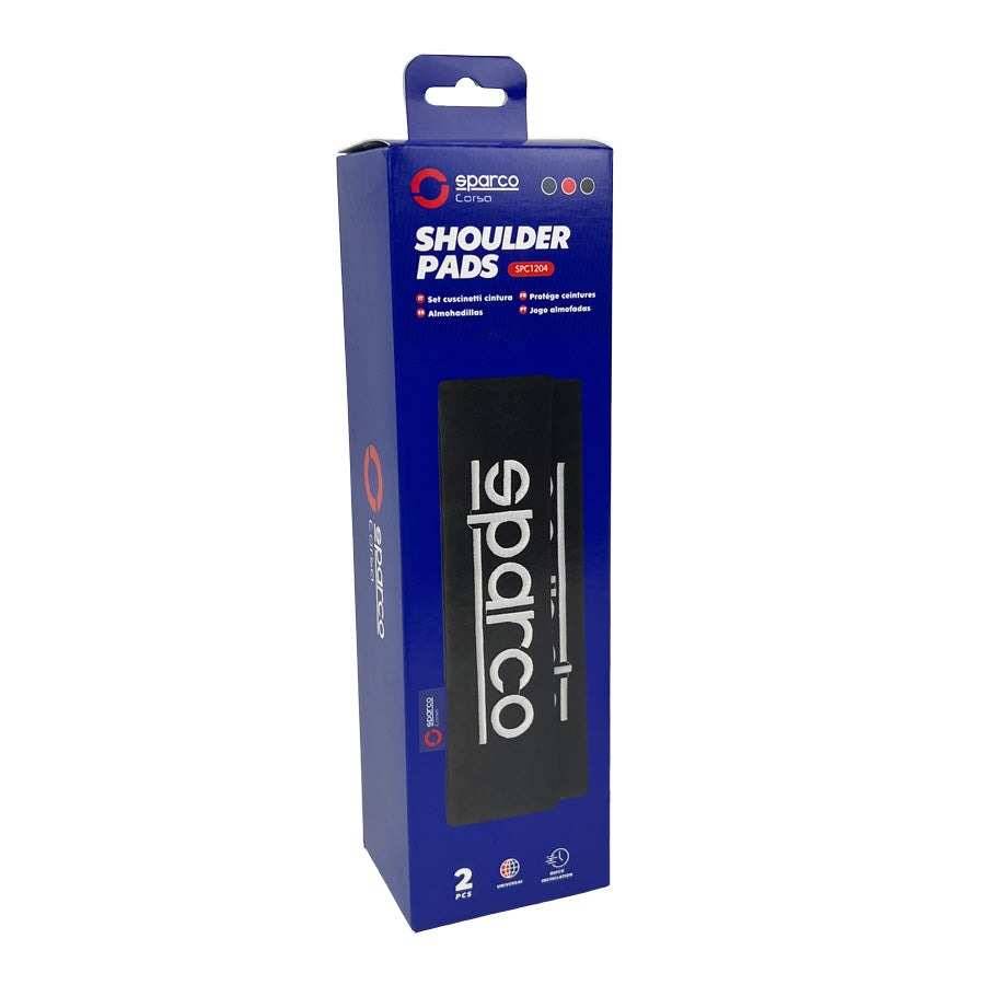Sparco Seat Belt Pads Black | SPC1204BK